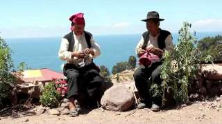Meeting on Taquile Island (Lake Titicaca)