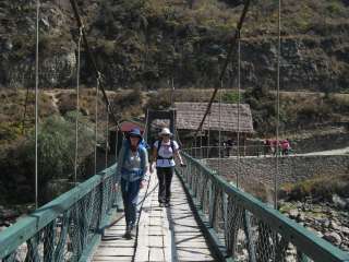 Departure to the 2 days inca trail