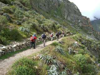Departure to the 2 days inca trail