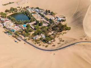 The Ballestas islands and the Huacachina Oasis