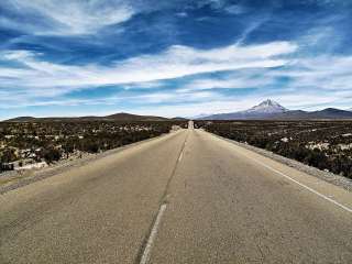 Train journey on the Altiplano